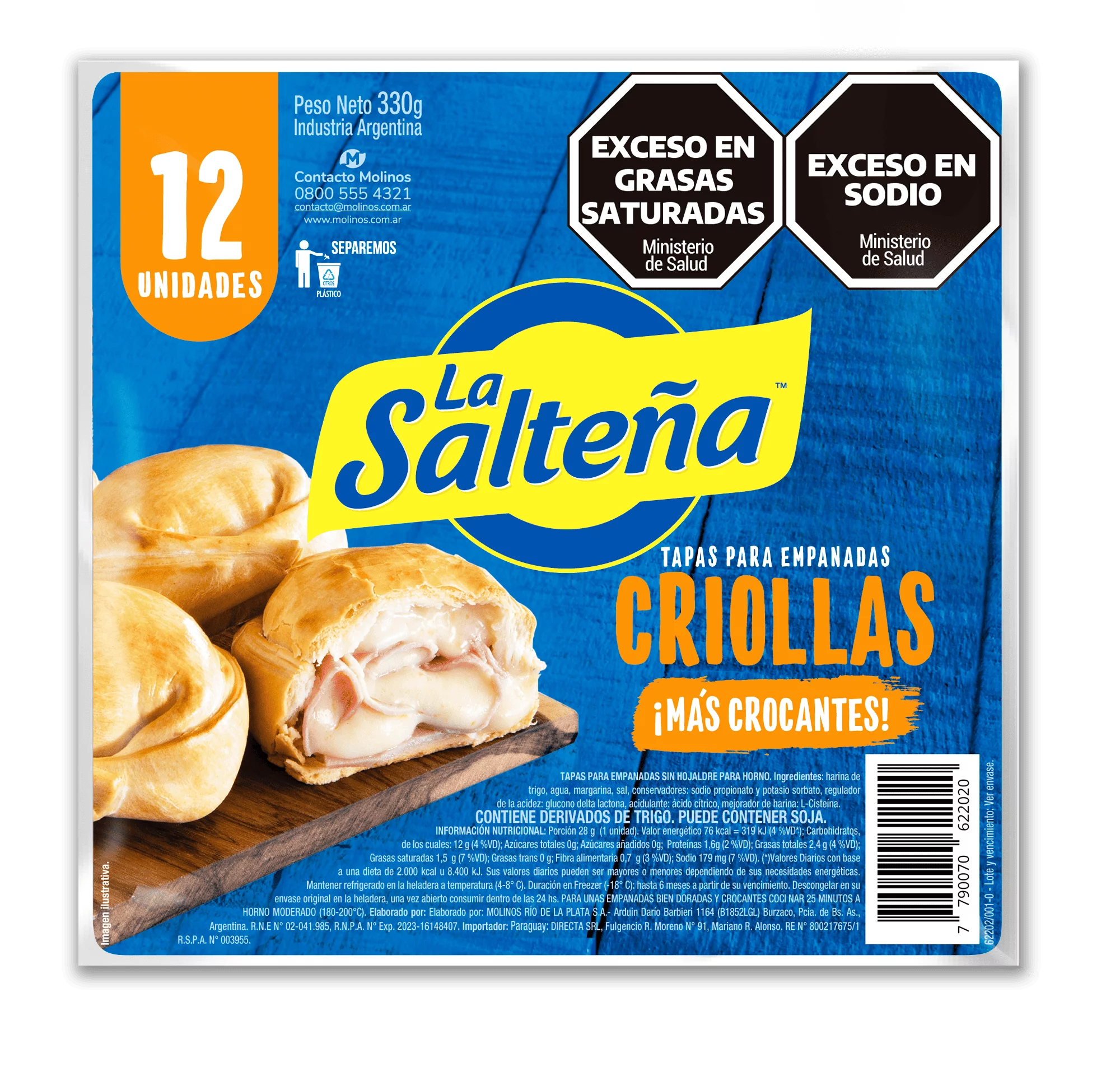 Tapa de Empanadas Criollas "La Salteña"